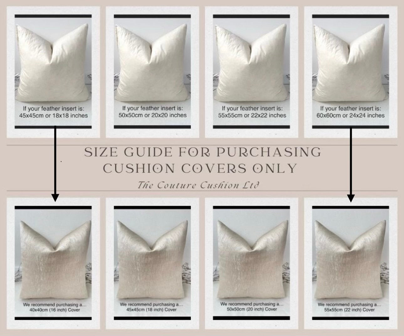 The Couture Cushion - The Black Dolce - Style No. 134