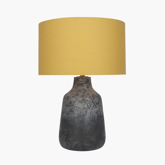 Vulcan Textured Volcanic Effect Grey Stoneware Table Lamp Base