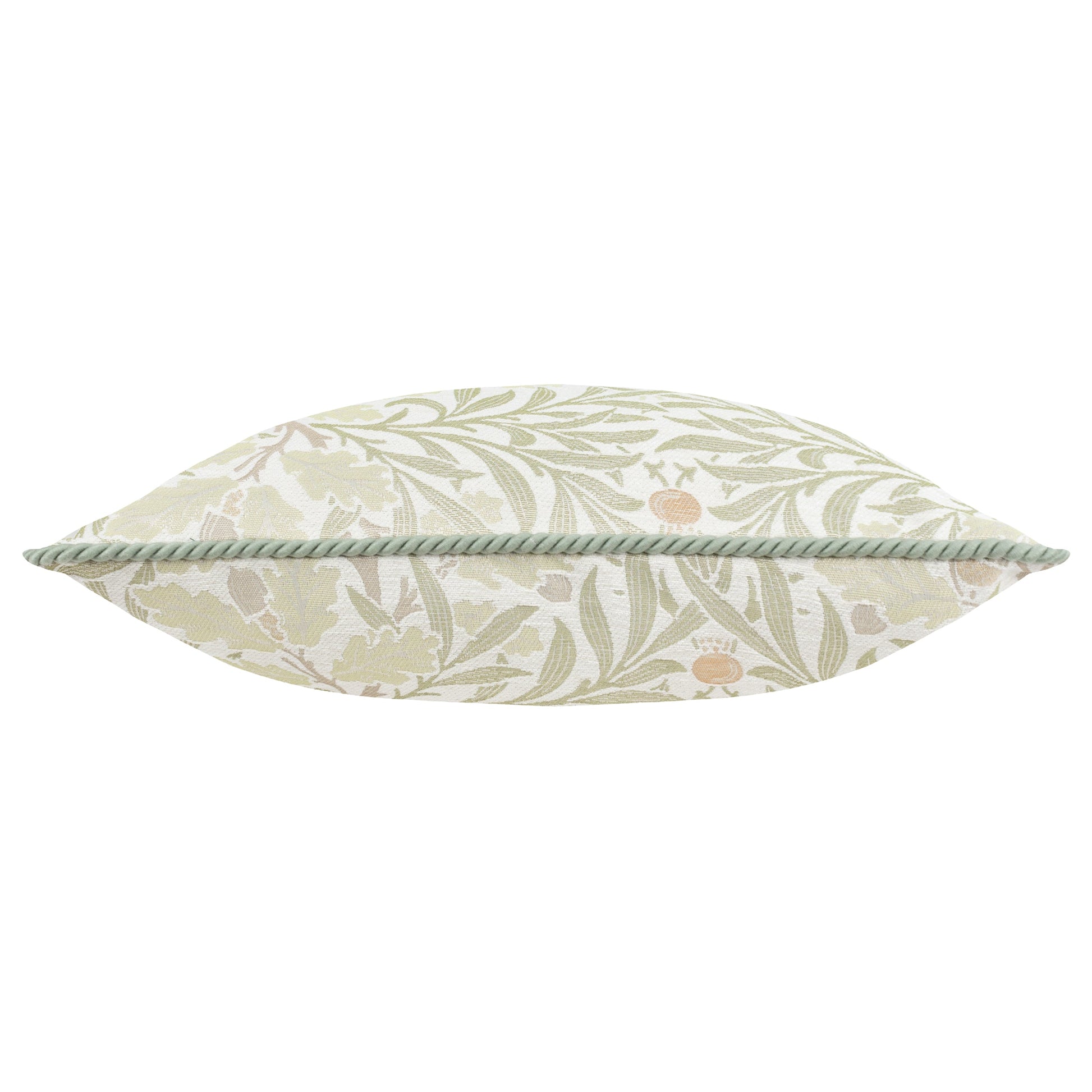 Floral Beige Cushions - Acorn Multi Jacquard Feather Rich Filled Cushion Stone/Sage Morris & Co