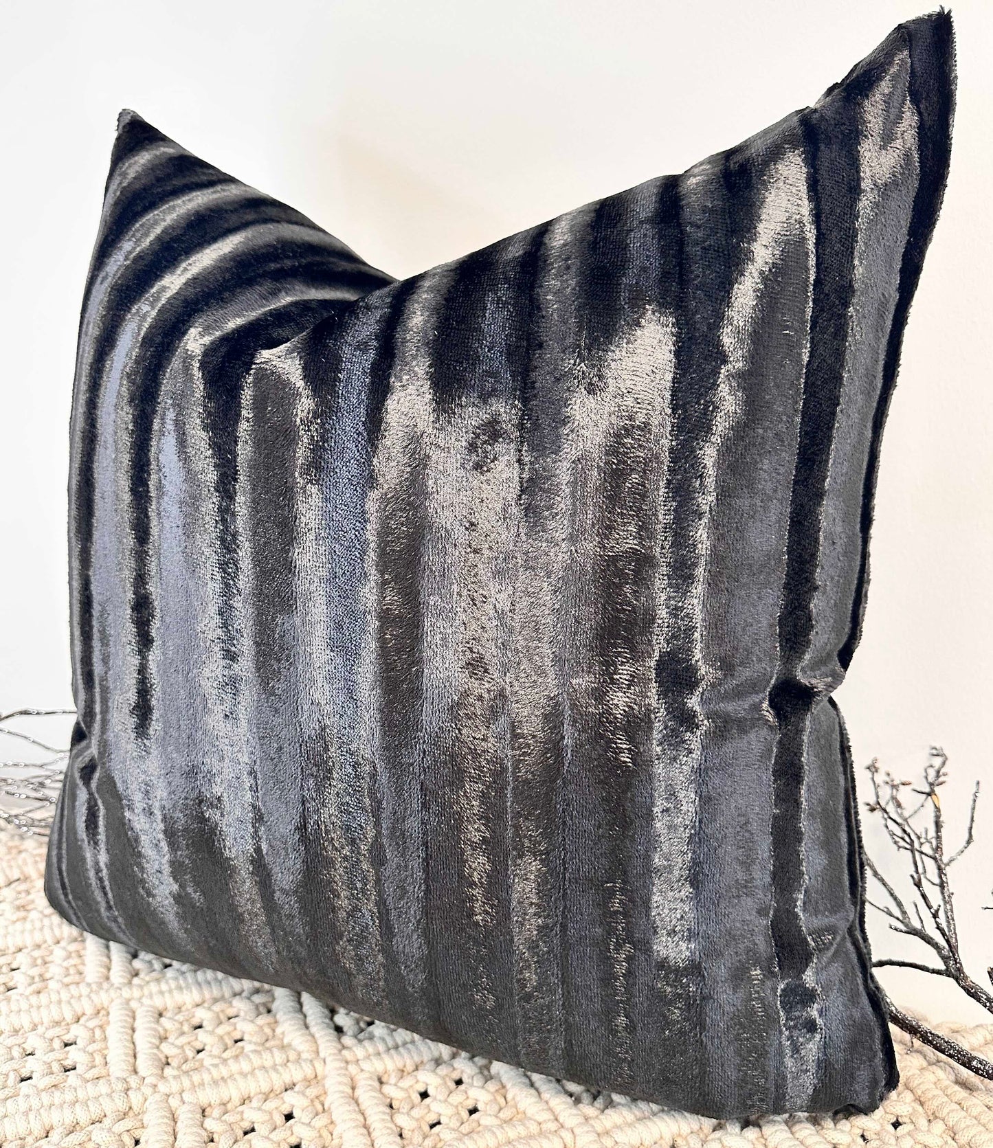 The Couture Cushion - The Black Brioni - Style No. 216