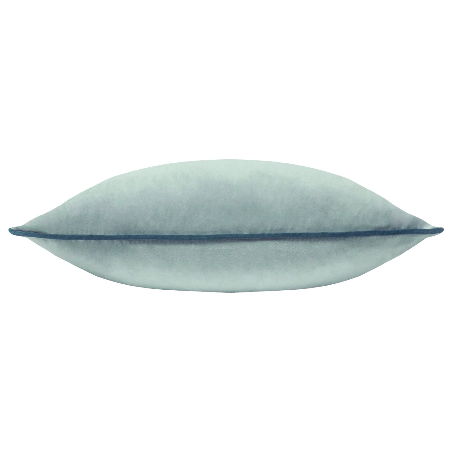 Plain Blue Cushions - Meridian Velvet Cushion Cover Mineral/Teal Furn
