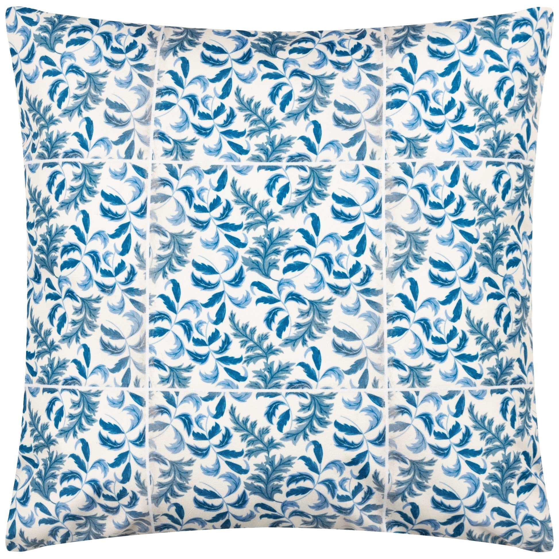 Floral Blue Cushions - Minton Tiles Outdoor Cushion Cover Blue Paoletti