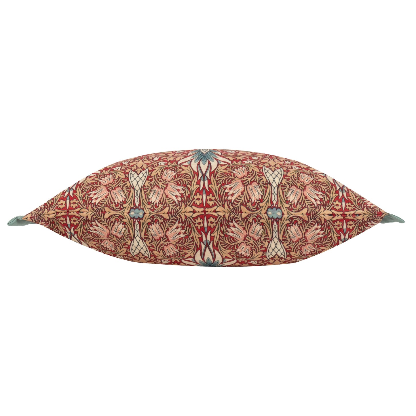 Floral Red Cushions - Snakeshead Printed Outdoor Polyester Filled Cushion Berry/Natural Morris & Co